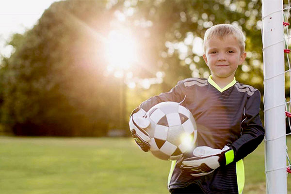 Young Boy Soccer Goal 2