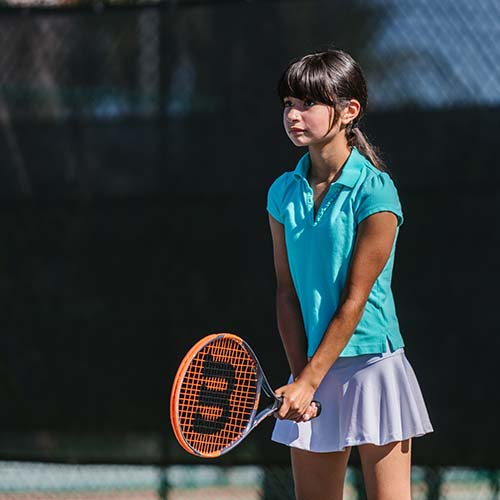 Tennis Girl Teal Shirt